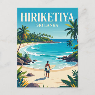 Carte Postale Baie de Hiriketiya Sri Lanka