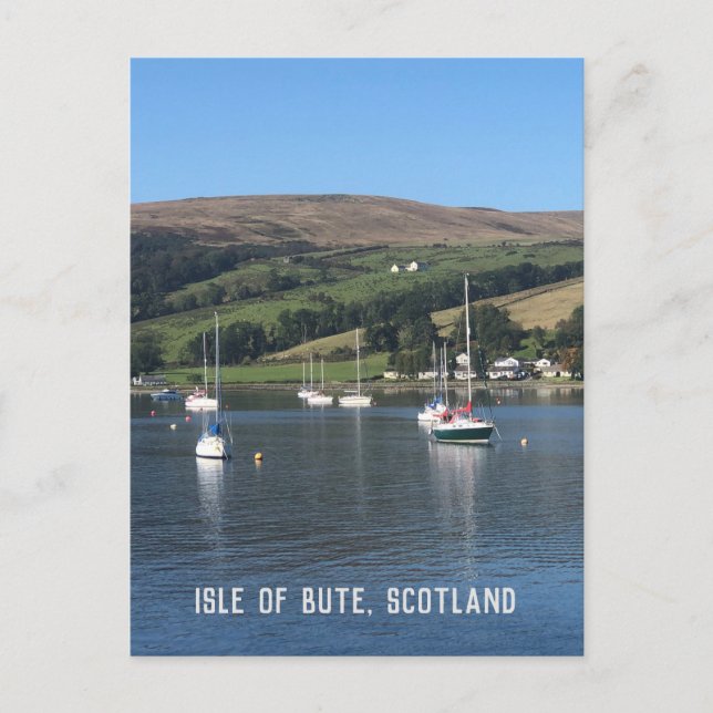 Carte Postale Baie de Kames, île de Bute, Écosse (Devant)