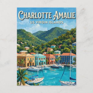 Carte Postale Baie de Magens Charlotte Amalie Îles Vierges améri