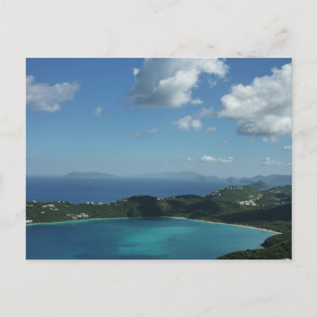 Carte Postale Baie de Magens, St. Thomas Belle Scène d'Île (Devant)