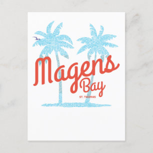 Carte Postale Baie de Magens St. Thomas USVI Type Corail Vintage