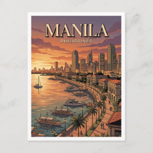 Carte Postale Baie de Manille Philippines