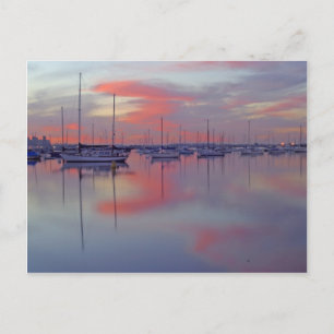 Carte Postale Baie De San Diego Vue Du Côté De L'Aéroport À Sunr