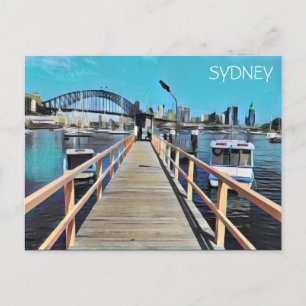 Carte Postale baie de sydney lavande
