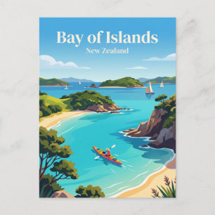 Carte Postale Baie des Îles Nouvelle-Zélande