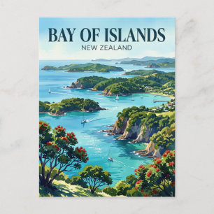 Carte Postale Baie des Îles Nouvelle-Zélande
