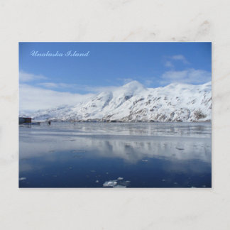 Carte Postale Baie du Capitaine en hiver, île Unalaska