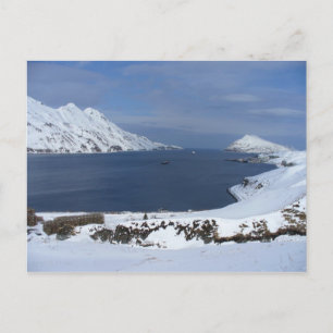 Carte Postale Baie du Capitaine en hiver, île Unalaska