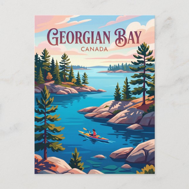 Carte Postale Baie Georgienne Canada (Devant)