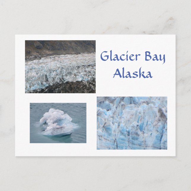 Carte Postale Baie Glacier Alaska (Devant)