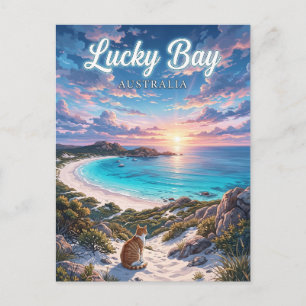 Carte Postale Baie Lucky Australie