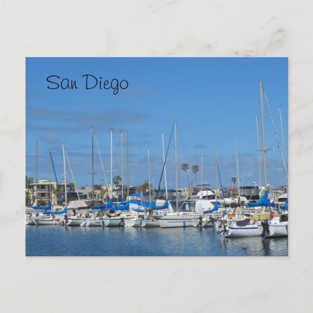 Carte Postale Baie Mission - San Diego (Devant)