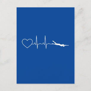 Carte Postale Baignade - Baignade Coeur