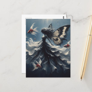 Carte Postale Baignades poilues avec poissons