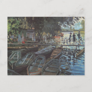 Carte Postale Baignoires à La Grenouillère par Claude Monet