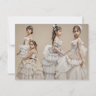 Carte Postale Bailarinas con trajes románticos