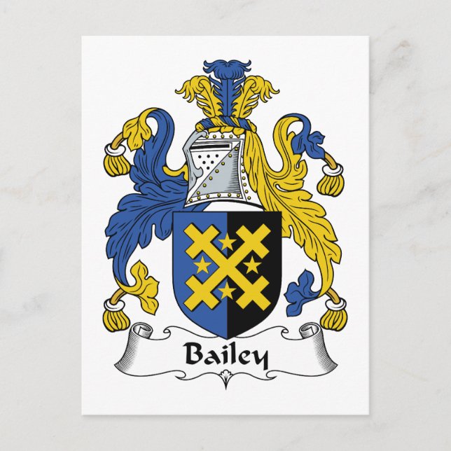 Carte Postale Bailey Family Crest (Devant)