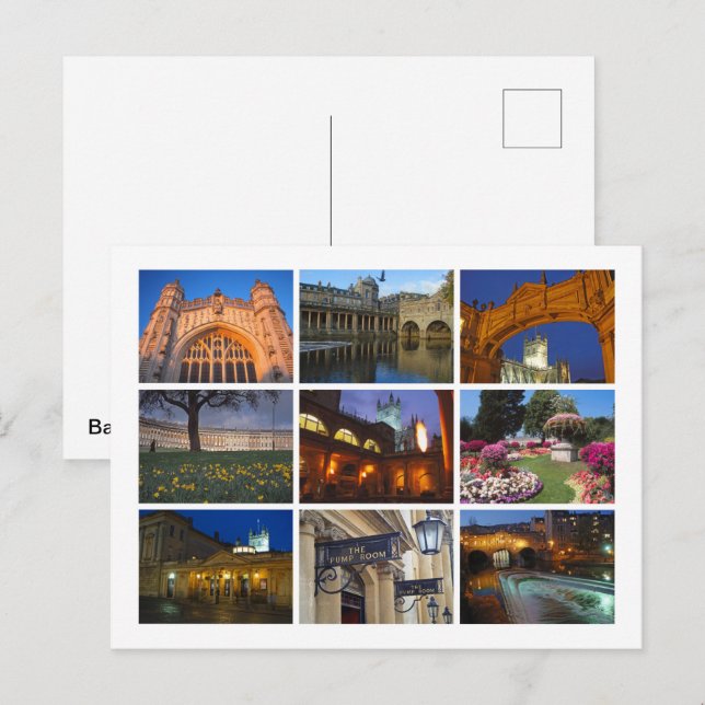 Carte Postale Bain (Devant / Derrière)