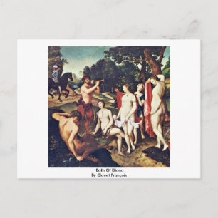 Carte Postale Bain De Diana Par Clouet François