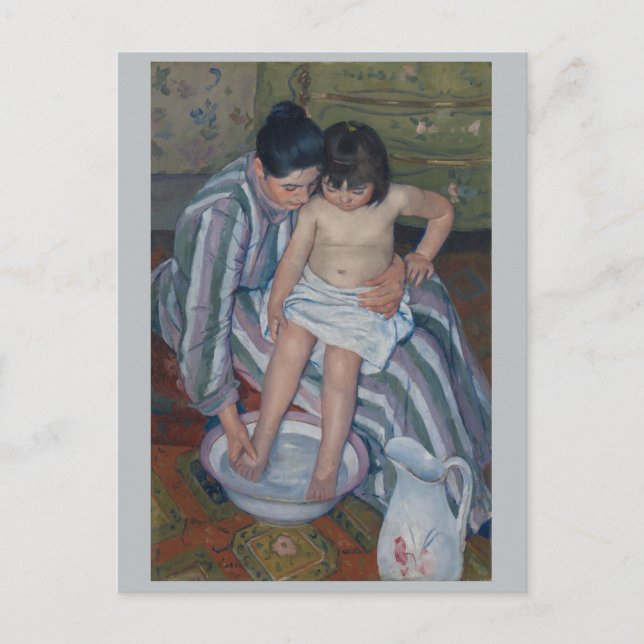 Carte Postale Bain d'enfant Mary Cassatt (Devant)