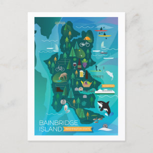 Carte Postale Bainbridge Island, Washington Postcard