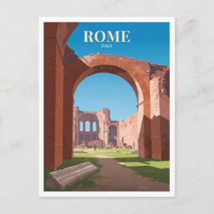 Carte Postale Bains de Caracalla Rome Italie Cadeau de voyage