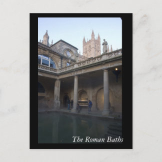 Carte Postale Bains Romains, Bain, Angleterre