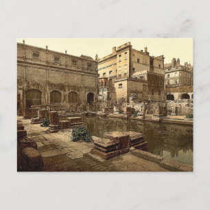 Carte Postale Bains romains et Abbaye, Bain, Angleterre classiqu