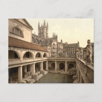 Carte Postale Bains romains et Abbaye IV, Bain, Somerset, Anglet