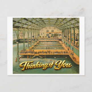 Carte Postale Bains Sutro San Francisco Pensées pour vous 1885
