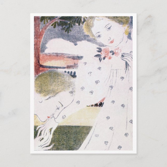 Carte Postale Baise sa main, Maurice Denis (Devant)