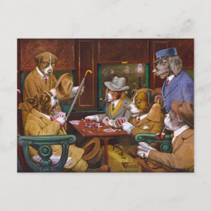 Carte Postale Baisé ! ("Sa station et ses quatre as")