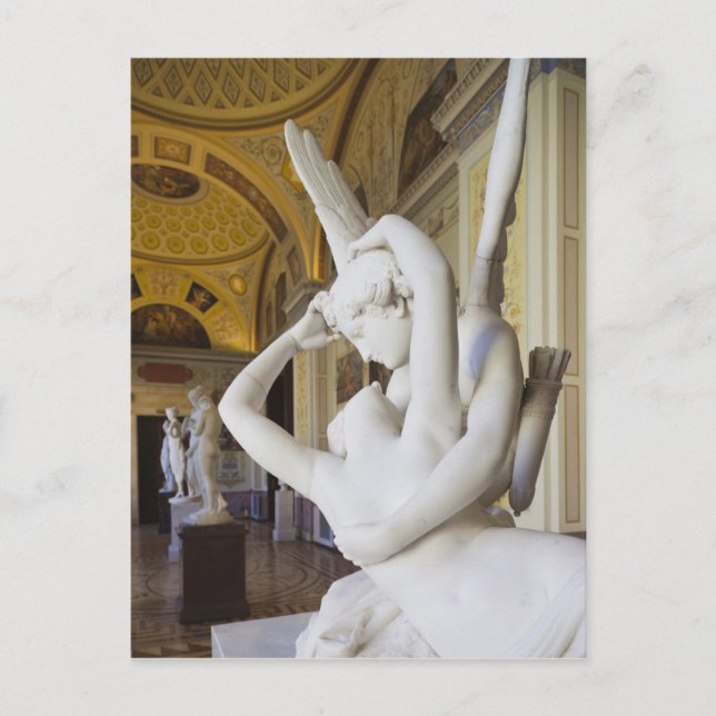 Carte Postale Baiser de Cupidon et Psyché, par Antonio Canova (Devant)