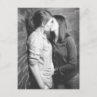 Baiser de fille Photo noir et blanc