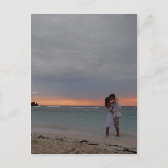 Carte Postale baiser de plage (Devant)