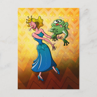 Carte Postale Baiser dégoûtant pour une princesse