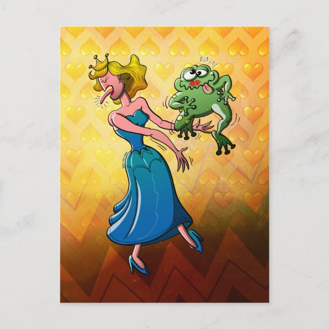 Carte Postale Baiser dégoûtant pour une princesse (Devant)