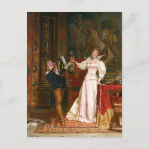 Carte Postale Baiser du cavalier - Motif vintage