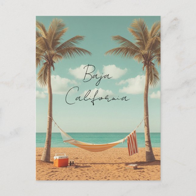 Carte Postale Baja California Beach Travel (Devant)