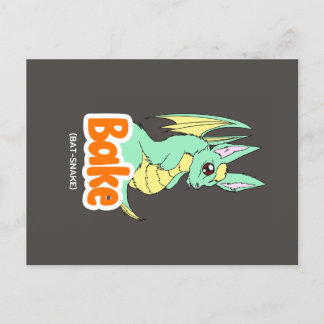 Carte postale Bake (Bat + Snake)