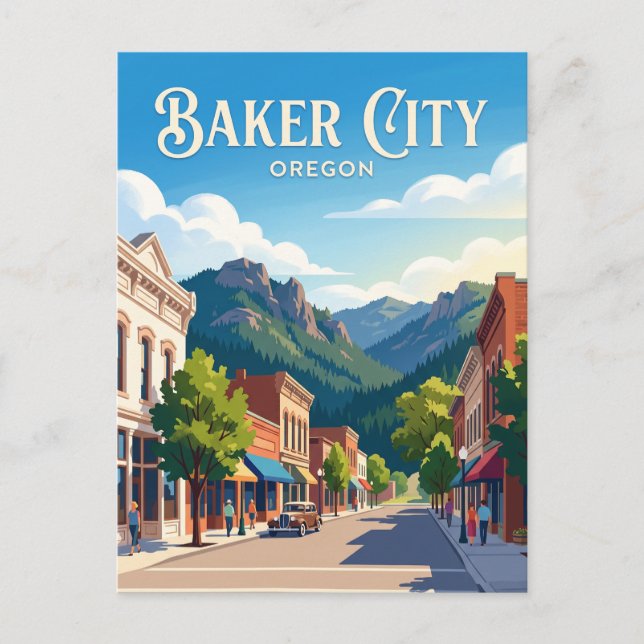 Carte Postale Baker City, Oregon (Devant)