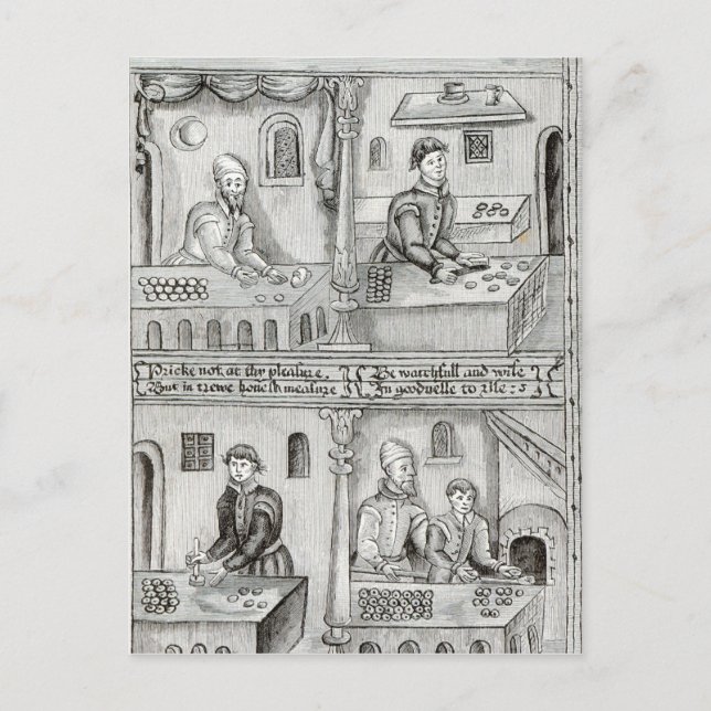 Carte Postale Bakers of York A.D, 1595-96 (Devant)