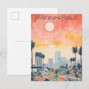 Carte Postale Bakersfield Californie Voyage Cité Esthétique