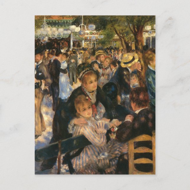 Carte Postale Bal du Galette de Renoir (1876) (Devant)