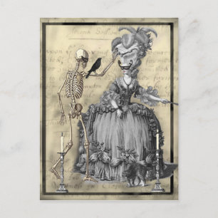 Carte Postale Bal Masquerade Halloween