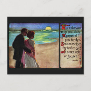 Carte Postale Balade au clair de lune
