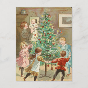 Carte Postale Balade autour de l'arbre de Noël par Jenny Nystrom