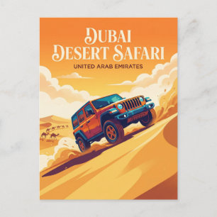 Carte Postale Balade dans les dunes et safari dans le désert