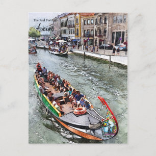 Carte Postale Balade en gondole - Aveiro Portugal
