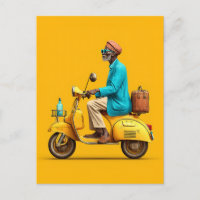 Balade en scooter Retro élégant